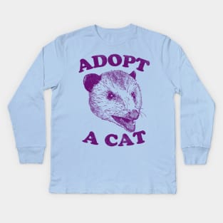 Adopt A Cat Kids Long Sleeve T-Shirt